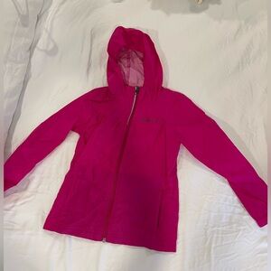 Columbia Kids Pink Hooded Rain Jacket Size XS